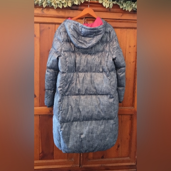 Women's Blue Puffer Coat - Picture 7 of 12